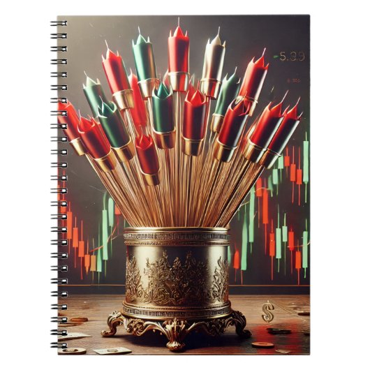 Verhoog uw ruimte met op handel geïnspireerde kuns notitieboek (Voorkant)