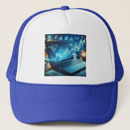 Verhoog uw ruimte met op handel geïnspireerde kuns trucker pet