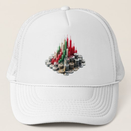 Verhoog uw ruimte met op handel geïnspireerde kuns trucker pet (Voorkant)