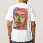 Verhoog uw ruimte met prachtige potloodtekening C T-shirt (Achterkant)