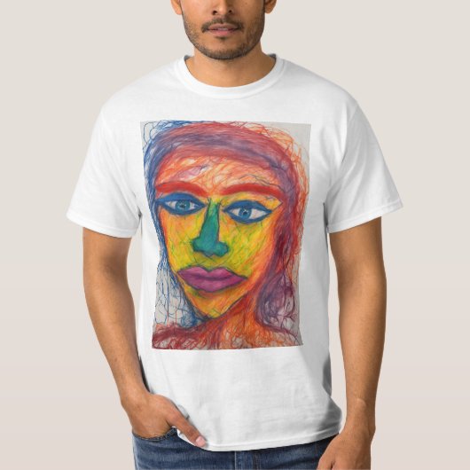 Verhoog uw ruimte met prachtige potloodtekening C T-shirt (Voorkant)