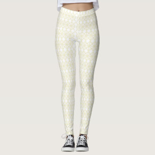 Verhoog uw ruimte met wit en goud geometrisch leggings