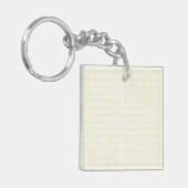 Verhoog uw ruimte met wit en goud geometrisch sleutelhanger (Voorkant Links)