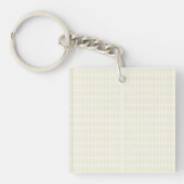 Verhoog uw ruimte met wit en goud geometrisch sleutelhanger (Voorkant)