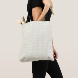 Verhoog uw ruimte met wit en goud geometrisch tote bag