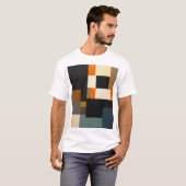 Verhoog uw stijl met Abstracte minimalistische T-S T-shirt (Voorkant volledig)