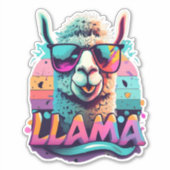 Verhoog uw stijl met Llama-geïnspireerde Sticker A (Voorkant)