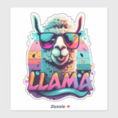 Verhoog uw stijl met Llama-geïnspireerde Sticker A (Vel)