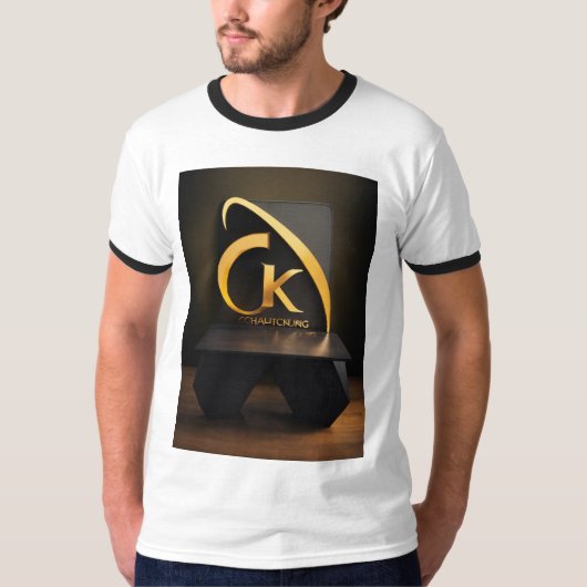 Verhoog uw stijl met onze Exclusive Logo Printed T-shirt (Voorkant)