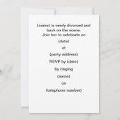 Verhoog uw uitnodiging voor Glass Divorce (Achterkant)