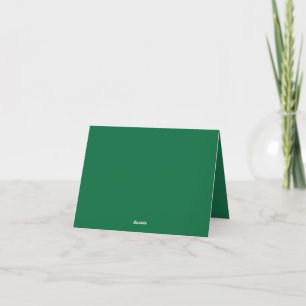 Verhoog uw webdesign met een groene achtergrond bedankkaart