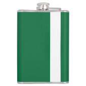 Verhoog uw webdesign met een groene achtergrond heupfles (Achterkant)