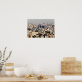 Verhoogd Cityscape in Beijing Poster (Keuken)