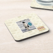 Verhoogd door pinguïns drankjes onderzetter (Linkerzijde)