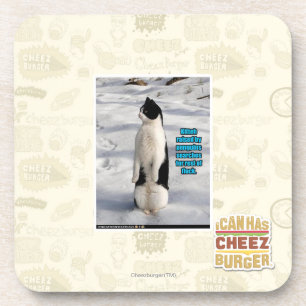Verhoogd door pinguïns drankjes onderzetter