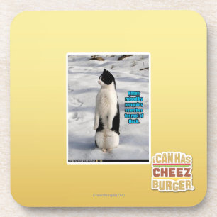 Verhoogd door pinguïns onderzetter