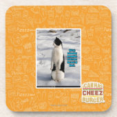 Verhoogd door pinguïns onderzetter (Voorkant)