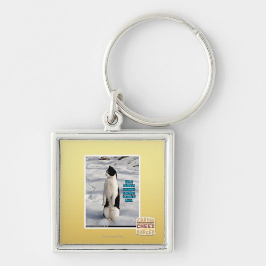 Verhoogd door pinguïns sleutelhanger (Voorkant)