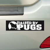 VERHOOGD DOOR POGS Black bumper sticker (Op auto)