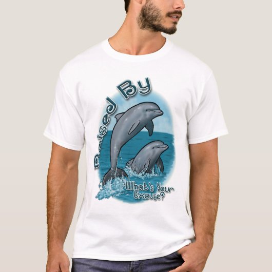 Verhoogd door Shirt van dolfijnen (Voorkant)