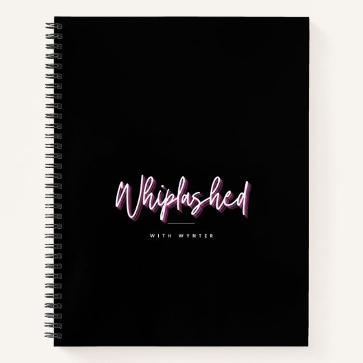 Verhoogd Notitieboek zwart (Voorkant)