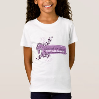 Verhoogd om gerecycleerd ras tot gerijpt t-shirt