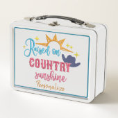 Verhoogd op Country Sunshine Quote Personalized (Voorkant)