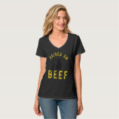 Verhoogd rundvlees t-shirt (Voorkant volledig)