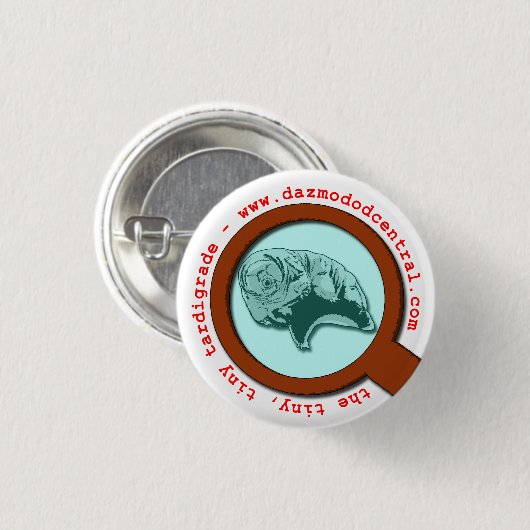 Verhoogd Tardigrade Ronde Button 3,2 Cm (Voorkant /achterkant)