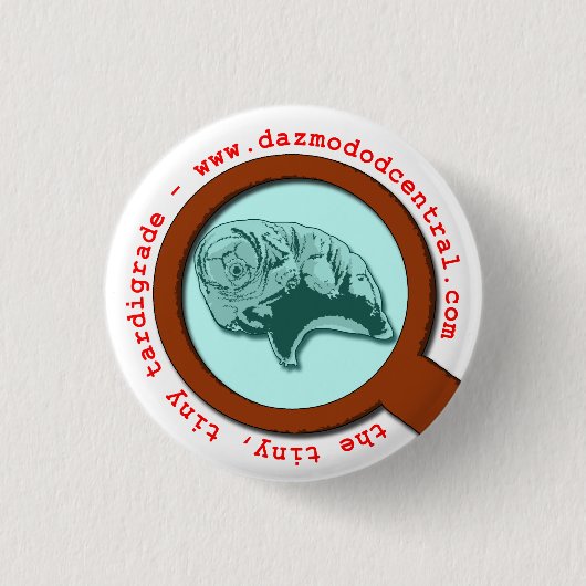 Verhoogd Tardigrade Ronde Button 3,2 Cm (Voorkant)