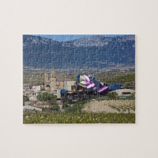 Verhoogd uitzicht en Hotel Marques de Riscal Legpuzzel (Horizontaal)
