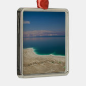Verhoogd uitzicht op de Dode Zee Metalen Ornament (Rechts)