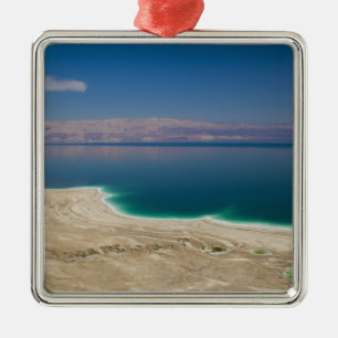 Verhoogd uitzicht op de Dode Zee Metalen Ornament