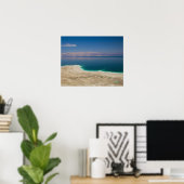 Verhoogd uitzicht op de Dode Zee Poster (Thuiskantoor)