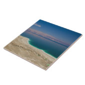 Verhoogd uitzicht op de Dode Zee Tegeltje (Zijkant)