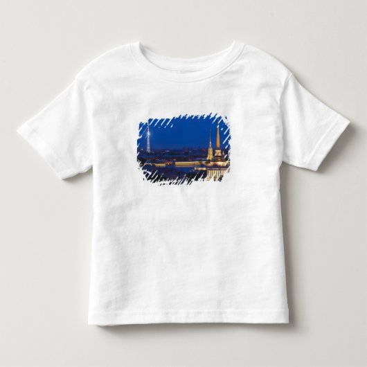 Verhoogd uitzicht op de televisietoren kinder shirts (Voorkant)