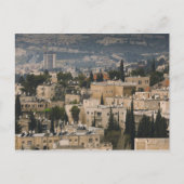 Verhoogd uitzicht van de stad Jerusalem YMCA-toren Briefkaart (Voorkant)