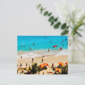 Verhoogd Uitzicht van de Waikiki-strand, Honolulu Briefkaart (Staand voorkant)