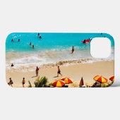 Verhoogd Uitzicht van de Waikiki-strand, Honolulu Case-Mate iPhone Case (Achterkant (horizontaal))