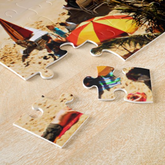 Verhoogd Uitzicht van de Waikiki-strand, Honolulu Legpuzzel (Zijkant)