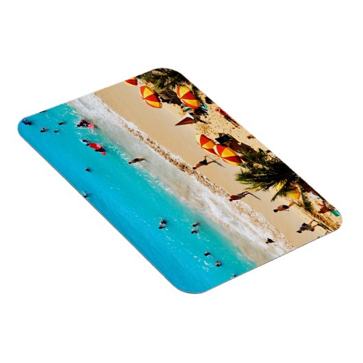 Verhoogd Uitzicht van de Waikiki-strand, Honolulu Magneet (Rechterzijde)