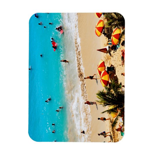 Verhoogd Uitzicht van de Waikiki-strand, Honolulu Magneet (Verticaal)