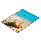 Verhoogd Uitzicht van de Waikiki-strand, Honolulu Notitieboek (Linkerzijde)