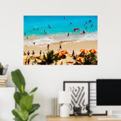 Verhoogd Uitzicht van de Waikiki-strand, Honolulu Poster (Thuiskantoor)