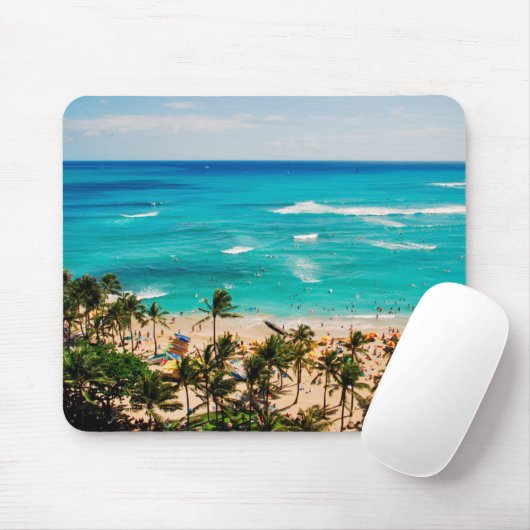 verhoogd Uitzicht van de waikikikikikikikikikikiki Muismat (Met muis)