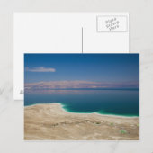 Verhoogd uitzicht van het dode Zee Briefkaart (Voorkant / Achterkant)