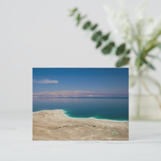 Verhoogd uitzicht van het dode Zee Briefkaart (Staand voorkant)
