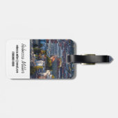 Verhoogd Uitzicht van Stuttgart Bagagelabel (Achterkant horizontaal)