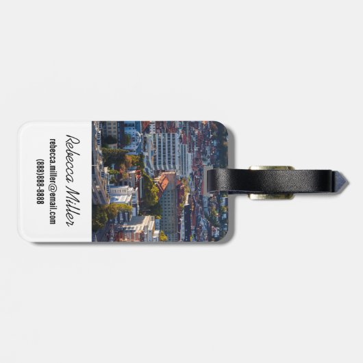 Verhoogd Uitzicht van Stuttgart Bagagelabel (Achterkant horizontaal)