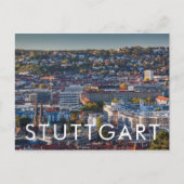 Verhoogd Uitzicht van Stuttgart Briefkaart (Voorkant)